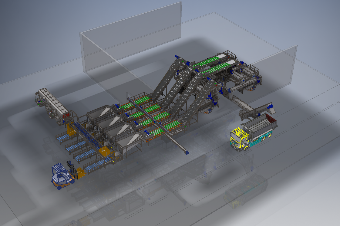 Nar, Kiraz, Vişne ve Üzüm Ön İşleme Hattı